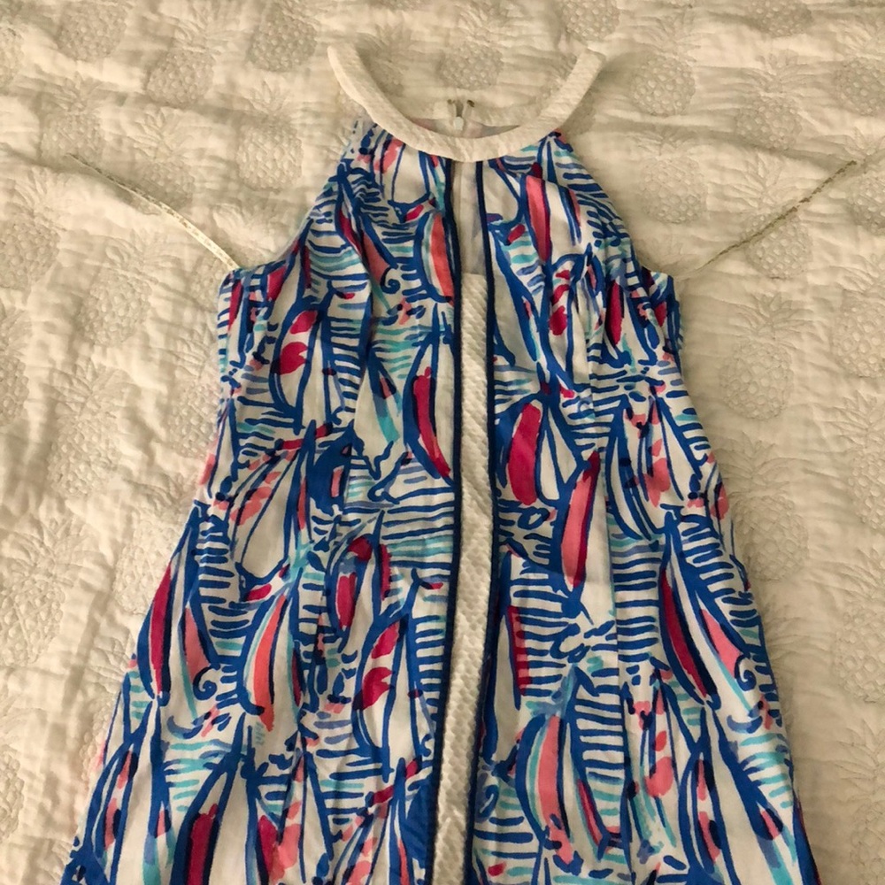 Lilly Pulitzer red right return shift size 8